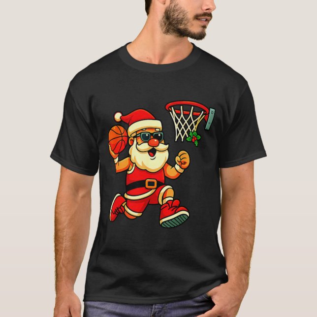 Merry Swishmas Ugly Christmas Sweater Basketball C (Front)