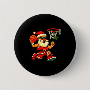 Merry Swishmas Ugly Christmas Sweater Basketball C 6 Cm Round Badge