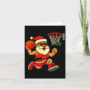 Merry Swishmas Ugly Christmas Sweater Basketball C Card