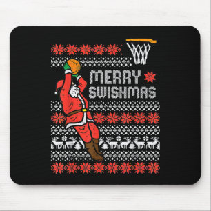 Merry Swishmas Ugly Christmas Sweater Bysketll Paj Mouse Mat