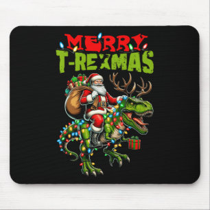 Merry T-rexmas Christmas Xmas T Rex Dinosaur Lover Mouse Mat