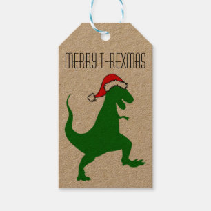 Merry T-rexmas Gift Tag