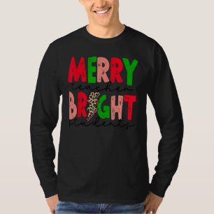 Merry Teacher Bright Students Lightning Teacher Ch T-Shirt