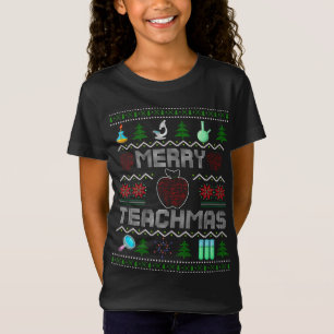 Merry Teachmas Math Teacher Christmas Ugly Sweater