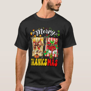 Merry Thanksmas Thanksgiving Christmas Coquette Bo T-Shirt