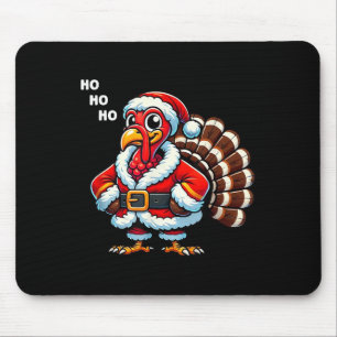 Merry Thanksmas Thanksgiving Turkey Xmas Funny Kid Mouse Mat