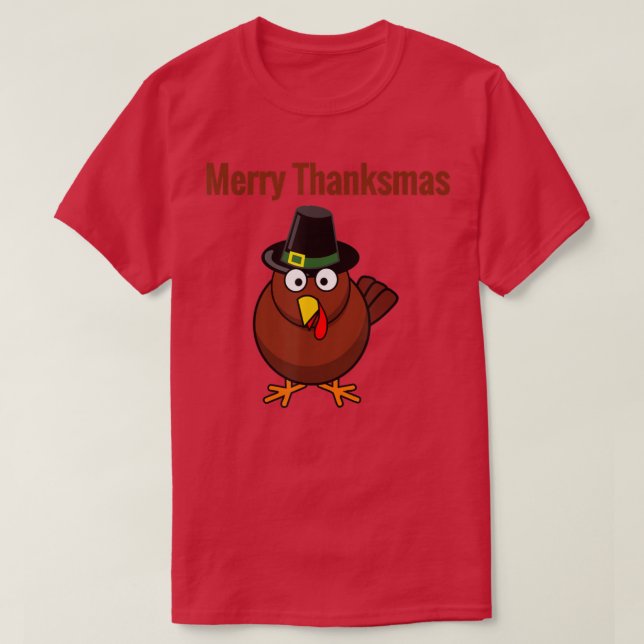 Merry Thanksmas Turkey T Limited Edition Thanksgiv T-Shirt (Design Front)
