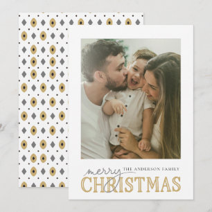 Merry Tidings Photo Christmas Holiday Card
