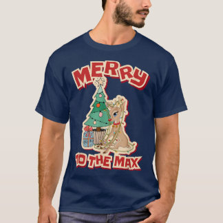 Merry To The Ma, Happy Xmas Reindeer T-Shirt