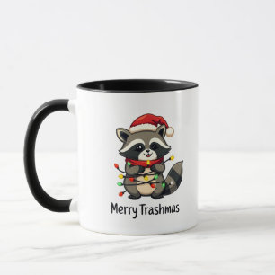 Merry Trashmas Funny Racoon Christmas Holiday  Mug