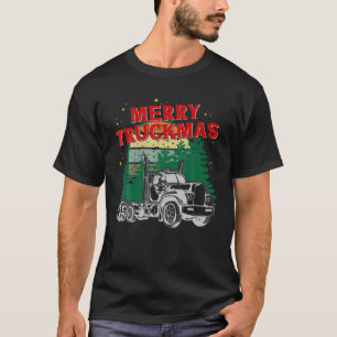 Merry Truckmas - Funny Christmas Trucker T-Shirt