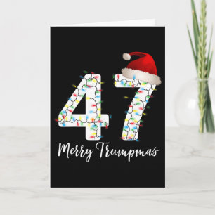Merry Trumpmas 47 Family Matching Pj Funny Christm Card