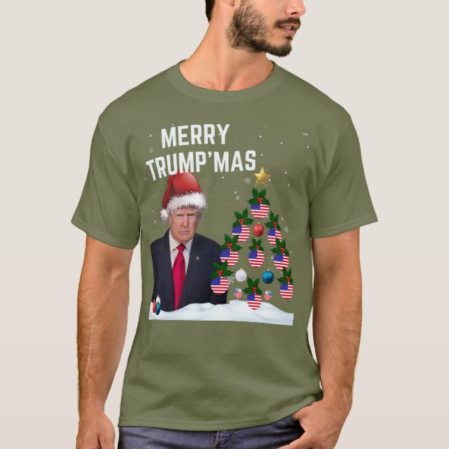 Merry TRUMP'MAS Christmas T-Shirt (Front)