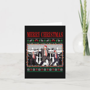 Merry Trumpmas - Santa Claus Donald Trump Dance  Card