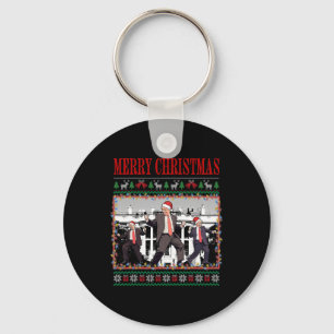 Merry Trumpmas - Santa Claus Donald Trump Dance Key Ring