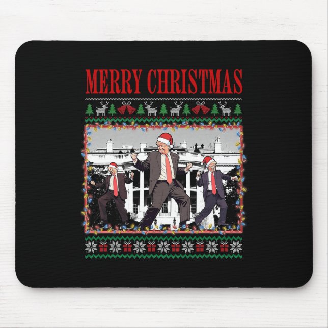 Merry Trumpmas - Santa Claus Donald Trump Dance  Mouse Mat (Front)