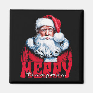 Merry Trumpmas Santa Trump Christmas Pajamas Funny Magnet