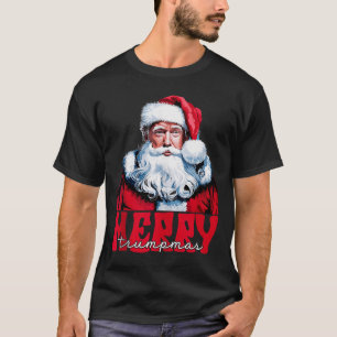 Merry Trumpmas Santa Trump Christmas Pajamas Funny T-Shirt