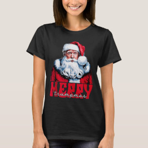 Merry Trumpmas Santa Trump Christmas Pajamas Funny T-Shirt