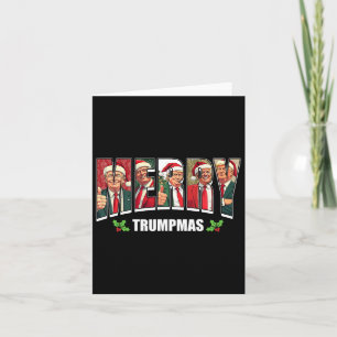 Merry Trumpmas Santa Trump Christmas Pyjamas Funny Card