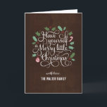 Merry Type Christmas Greeting Card<br><div class="desc">Celebrate the season with this modern and stylish holiday card from Berry Berry Sweet.</div>