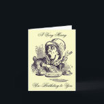 Merry Un-Birthday Holiday Card<br><div class="desc">Vintage Fairytale birthday card.</div>