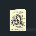 Merry Un-Birthday Holiday Card<br><div class="desc">Vintage Fairytale birthday card.</div>