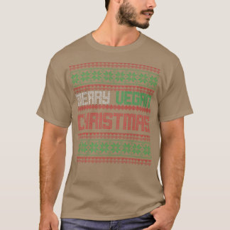 Merry Vegan Christmas Funny Vegetarian Xmas T-Shirt