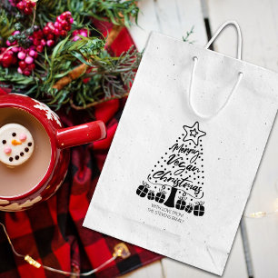 Merry Vegan Christmas  Rubber Stamp