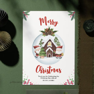 Merry Vibes Christmas Party Thank You Card