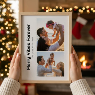 Merry Vibes Forever Cozy Family Card