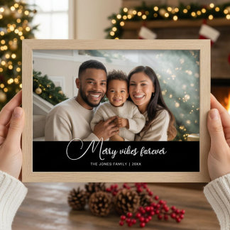 Merry Vibes Forever Playful Family Card