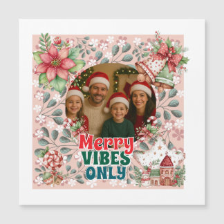 Merry Vibes Only – Funny Christmas Card 