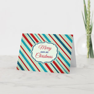 Merry War On Christmas Holiday Card