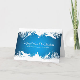 Merry War On Christmas, Snowflake Holiday Card