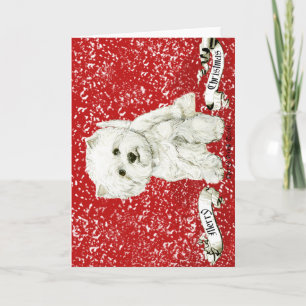 Merry Westie Christmas Holiday Card