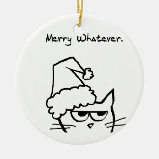 Merry Whatever Ceramic Tree Decoration