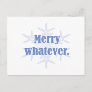 Merry Whatever! Holiday Postcard