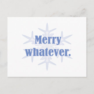 Merry Whatever! Holiday Postcard