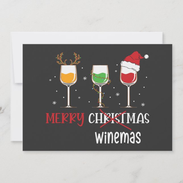 Merry Winemas Invitation (Front)