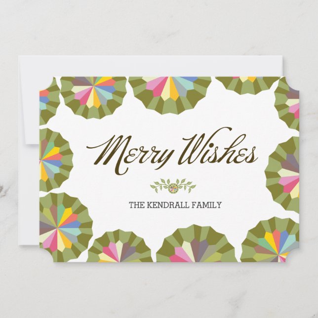 Merry Wishes Invitation (Front)