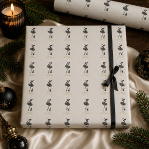 Merry Witchmas Wrapping Paper – Gothic Witch & Cat