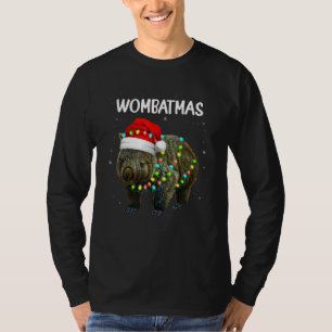 Merry Wombatmas Santa Wombat Wild Animal Xmas T-Shirt