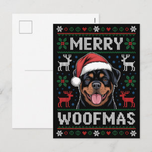 Merry Woofmas 2025: Celebrate Christmas 2025 Holiday Postcard