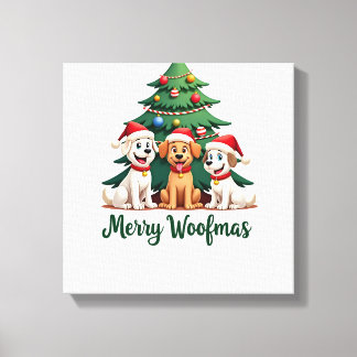 Merry Woofmas (2) Canvas Print