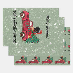 Merry Woofmas! Best Rottweiler Mum Personalised Wrapping Paper Sheet