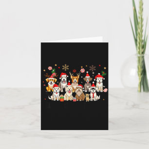 Merry Woofmas Cute Christmas Dogs Merry Christmas Card