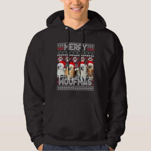 Merry Woofmas Cute Pomeranian And Havanese With Sa Hoodie