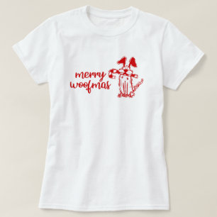 Merry Woofmas Dog Christmas T-Shirt