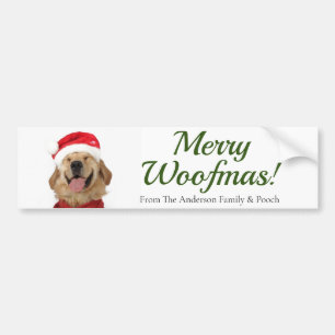 Merry Woofmas! Dog Lovers Bumper Sticker